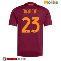 Moške Nogometnih dresov AS Roma Gianluca Mancini #23 Domači 2025-26 Kratki rokavi